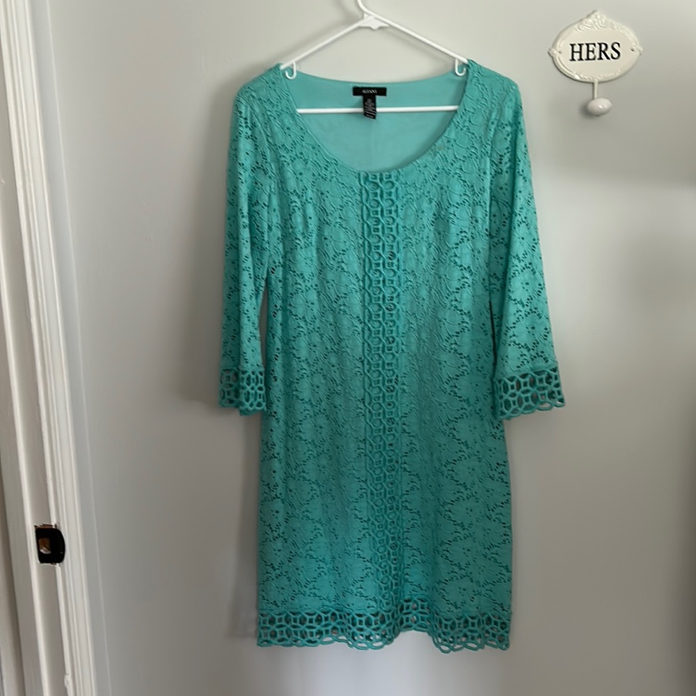 Alfani 3/4 length sleeve lace dress.